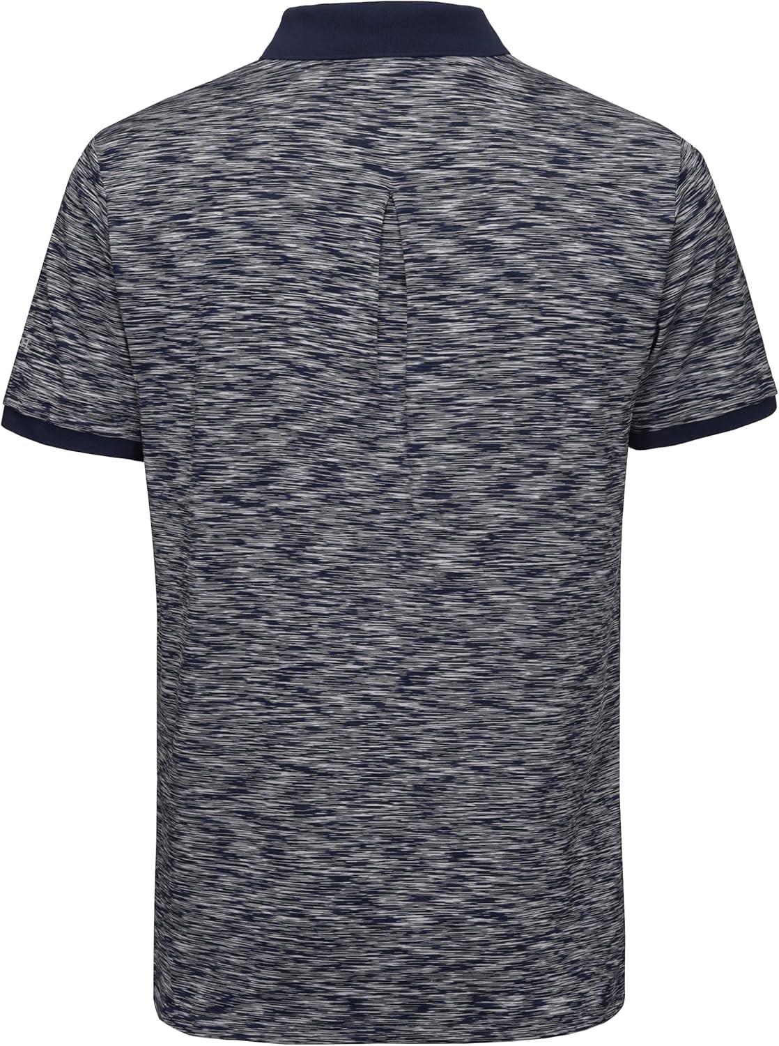 imageLittle Donkey Andy Mens Short Sleeve Polo Shirt Quick Dry Moisture Wicking Sun Protection Athletics Pullover Golf ShirtMidnight Blue