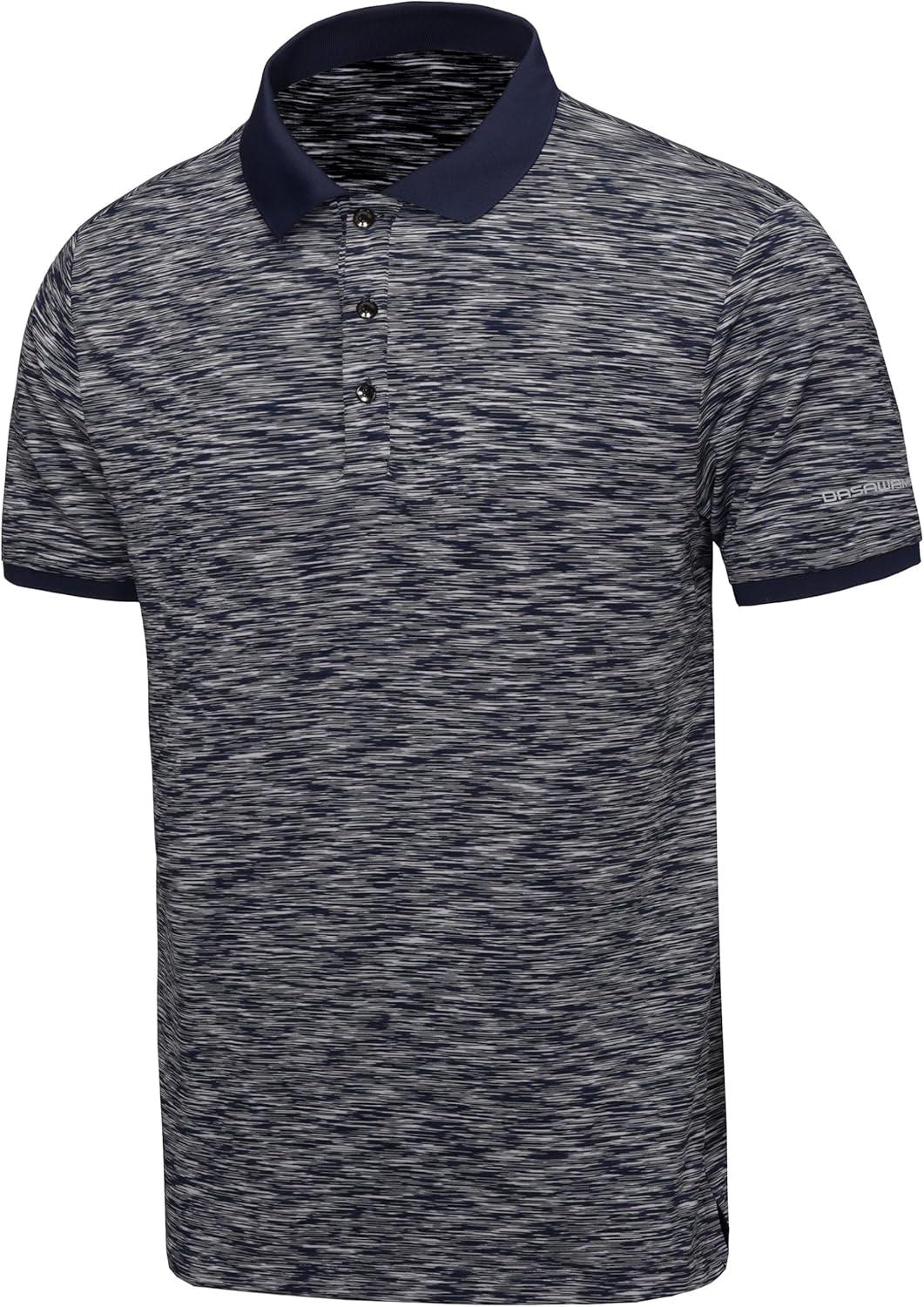 imageLittle Donkey Andy Mens Short Sleeve Polo Shirt Quick Dry Moisture Wicking Sun Protection Athletics Pullover Golf ShirtMidnight Blue