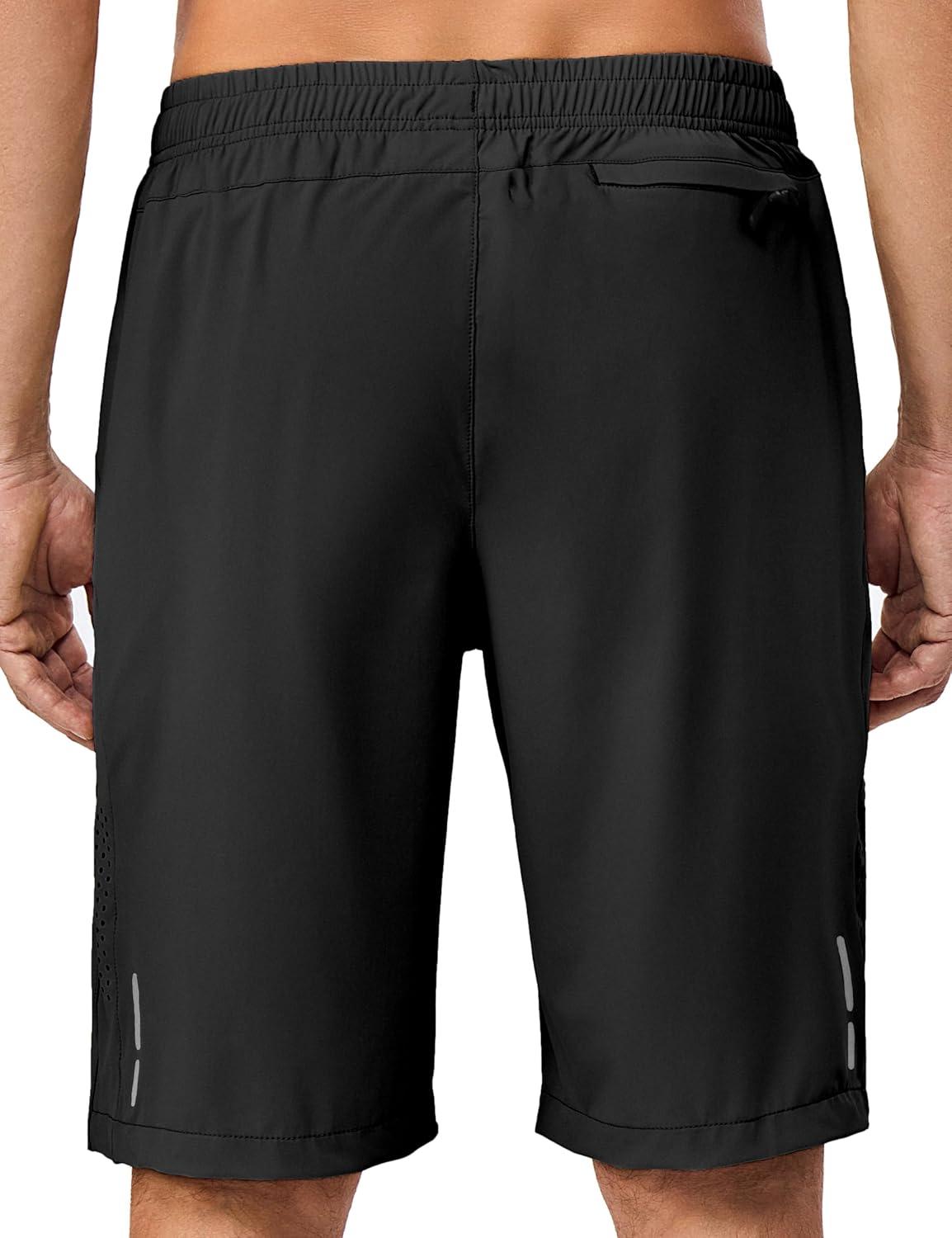 imageLittle Donkey Andy Mens Stretch Hiking Shorts Quick Dry Lightweight Athletic Shorts for Running HikingBlack