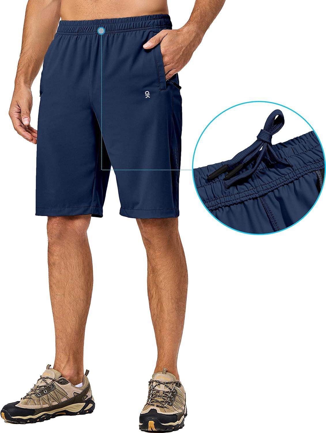 imageLittle Donkey Andy Mens Stretch Hiking Shorts Quick Dry Lightweight Athletic Shorts for Running HikingBlue