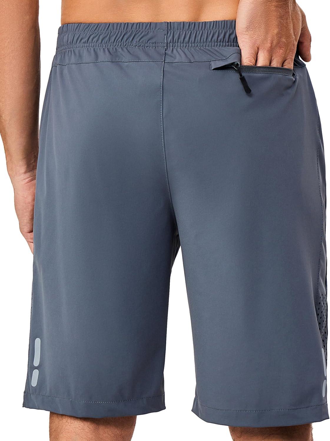 imageLittle Donkey Andy Mens Stretch Hiking Shorts Quick Dry Lightweight Athletic Shorts for Running HikingGrey