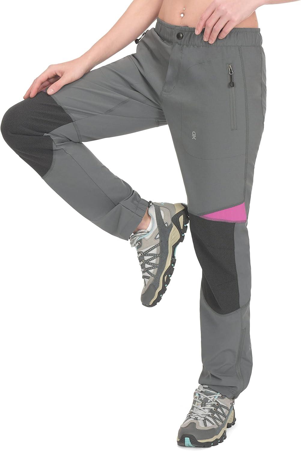 imageLittle Donkey Andy Womens Lightweight Quick Dry Hiking Pants Reinforced Knees UPF 50 for Mountain Climbing Camping2gray