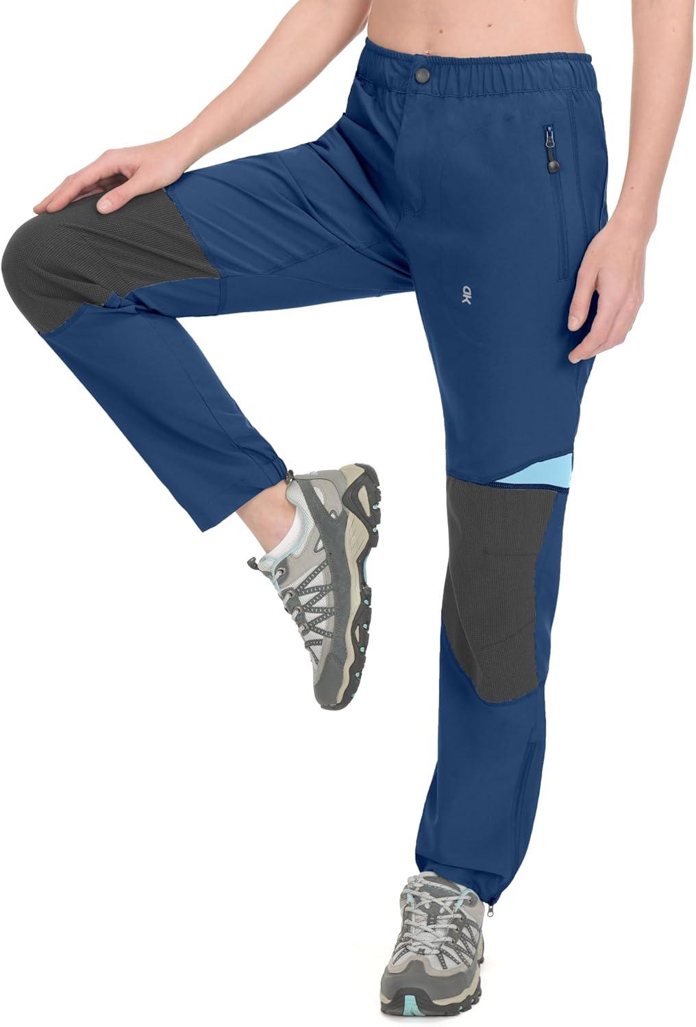imageLittle Donkey Andy Womens Lightweight Quick Dry Hiking Pants Reinforced Knees UPF 50 for Mountain Climbing Camping4deep Blue