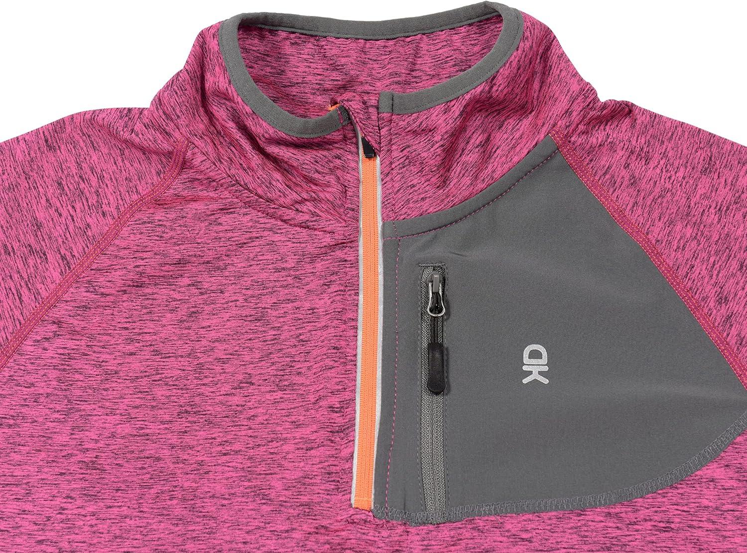 imageLittle Donkey Andy Womens Long Sleeve Running Shirts Workout Gym Sports TShirt Quick DryScarlet