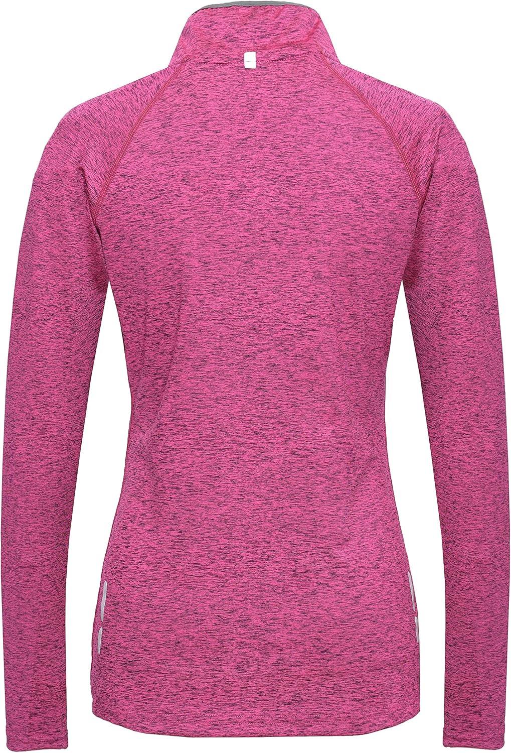 imageLittle Donkey Andy Womens Long Sleeve Running Shirts Workout Gym Sports TShirt Quick DryScarlet