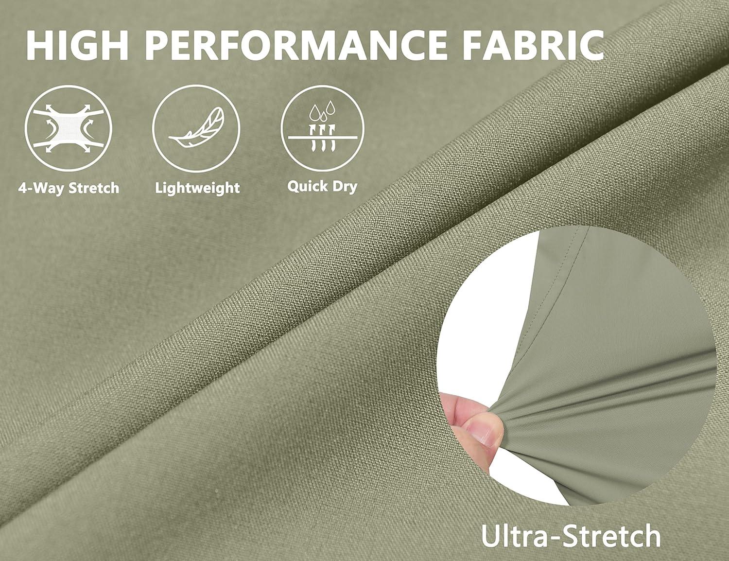 imageLittle Donkey Andy Womens QuickDry Running Shorts High Waist Stretch Workout Hiking Bicycle Athletic Shorts with LinerC7builtin Brief Khaki