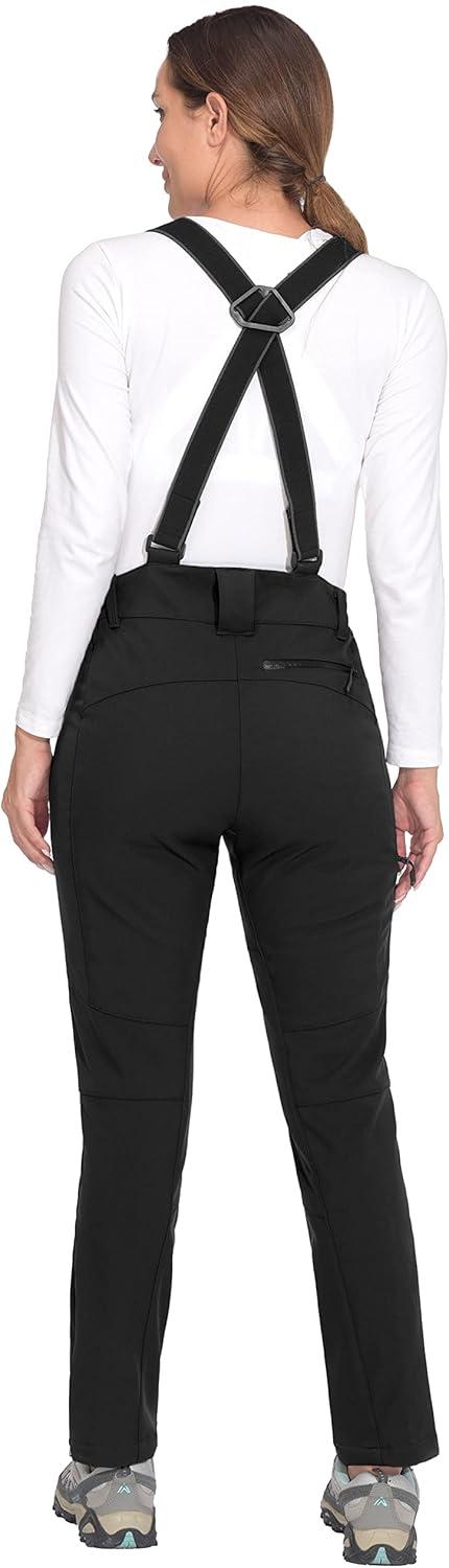 imageLittle Donkey Andy Womens Skiing Bibs Fleece Lined Snow Pants Winter WaterRepellent Snowboard Pants with Suspenders