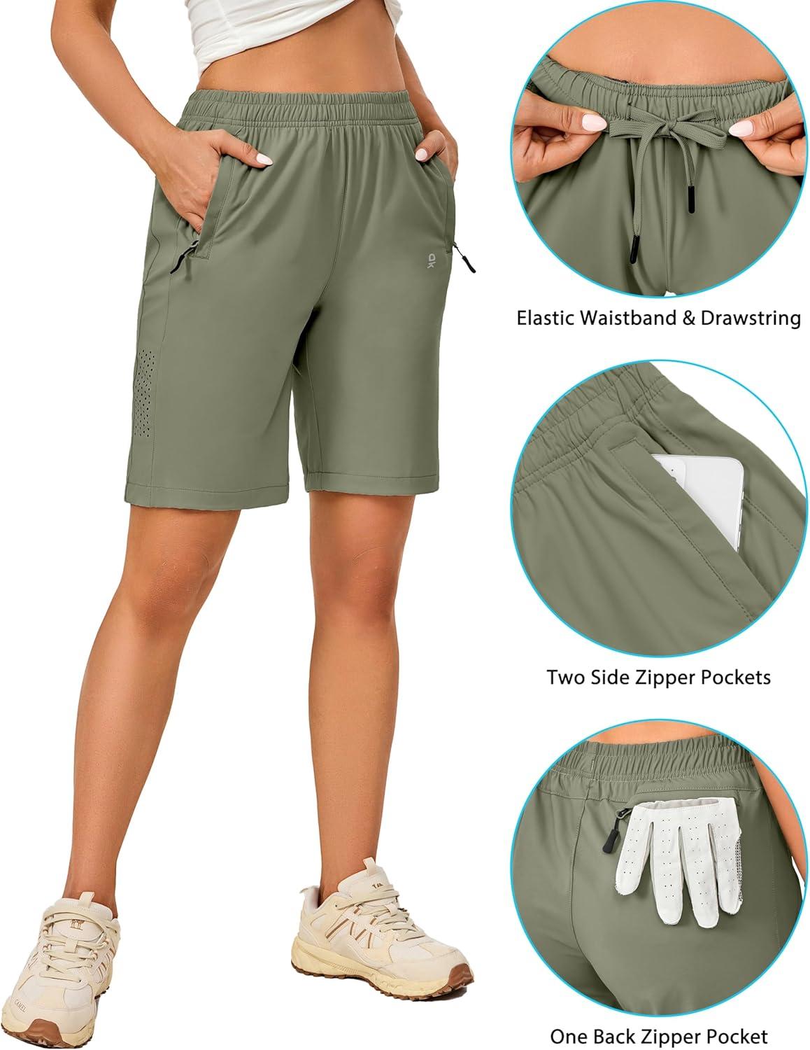 imageLittle Donkey Andy Womens Stretch Hiking Shorts Quick Dry Lightweight Athletic Shorts for Running GolfSage