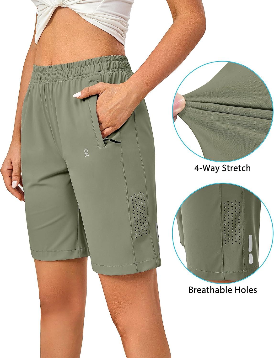 imageLittle Donkey Andy Womens Stretch Hiking Shorts Quick Dry Lightweight Athletic Shorts for Running GolfSage