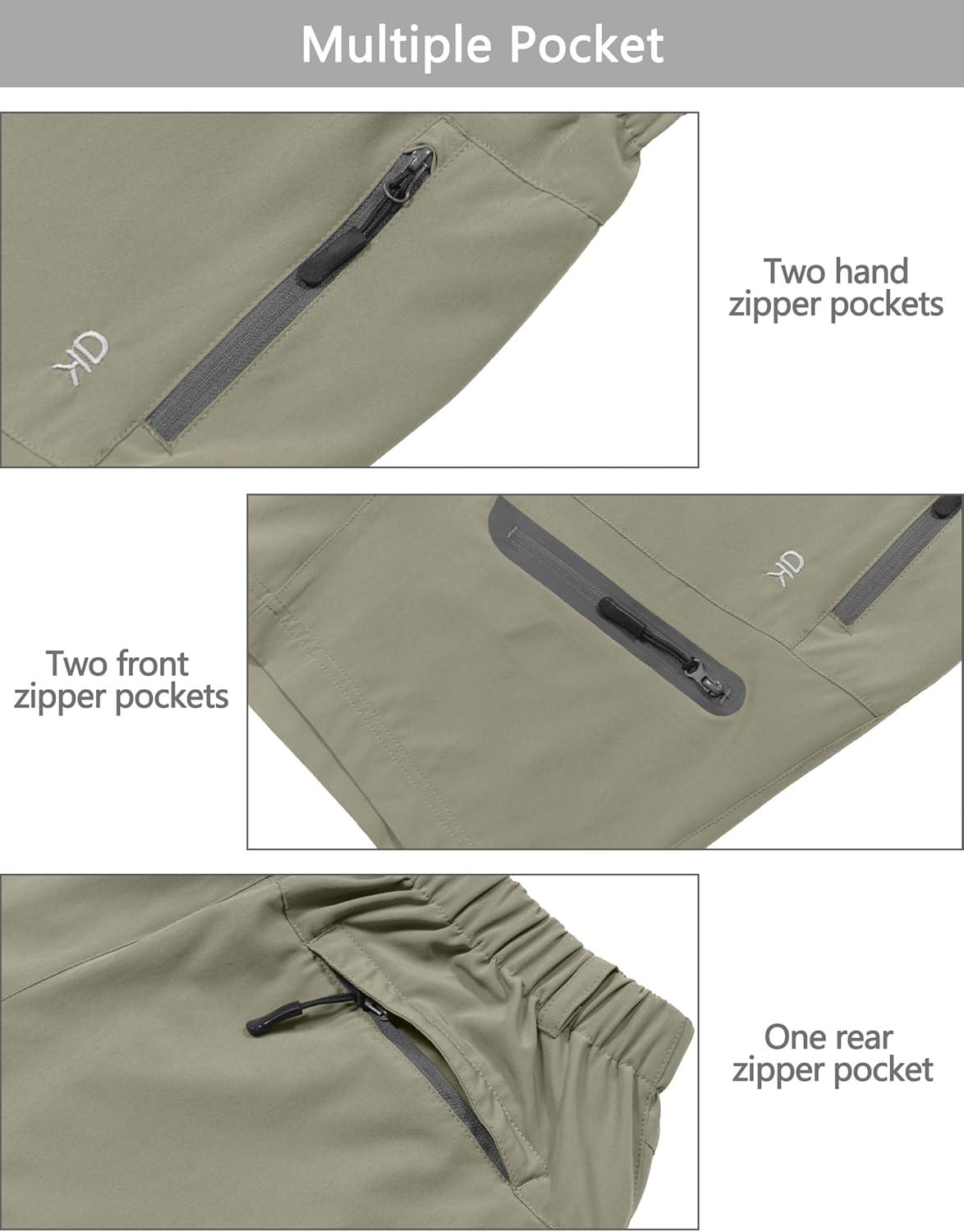 imageLittle Donkey Andy Womens Stretch Quick Dry Cargo Shorts for Hiking TravelB4 Silver Sage
