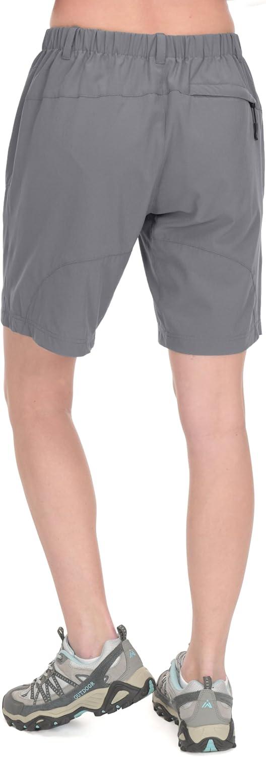 imageLittle Donkey Andy Womens Stretch Quick Dry Cargo Shorts for Hiking TravelB4 Steel Gray