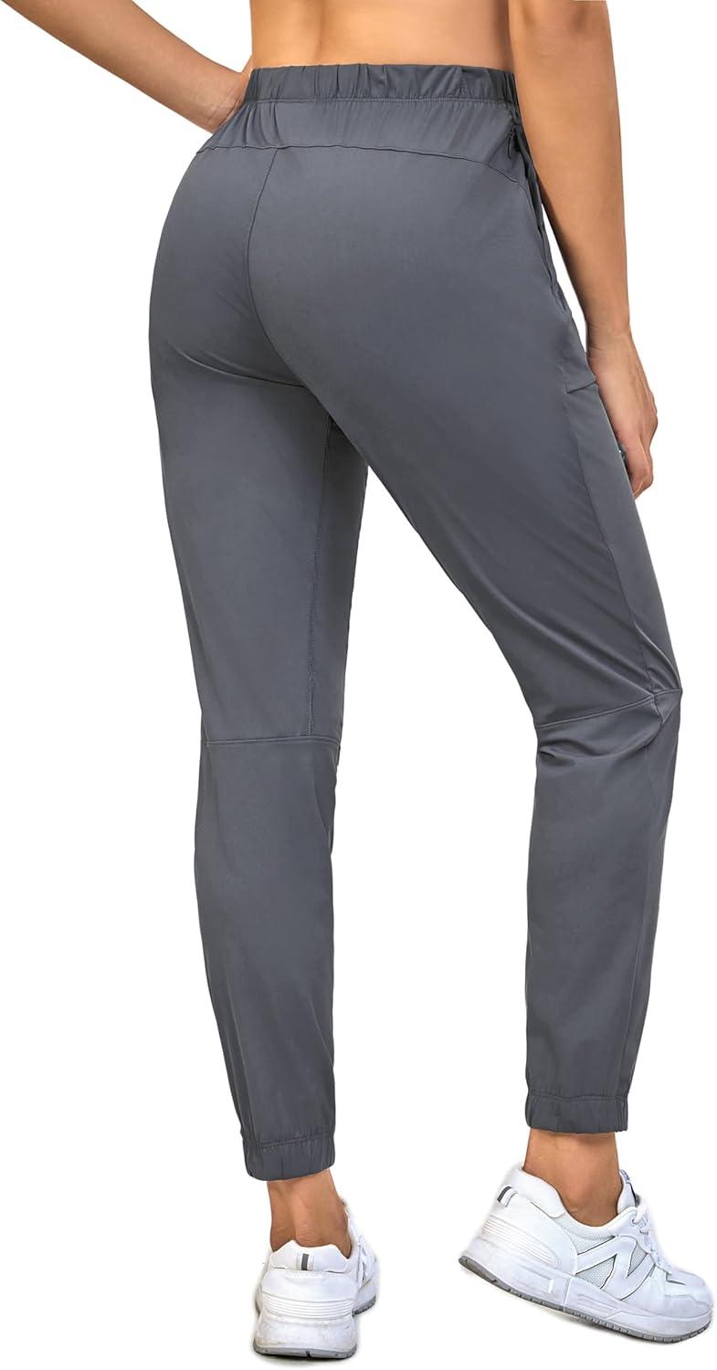 imageLittle Donkey Andy Womens Ultra Stretch Quick Dry Cool Ankle Pants Drawstring Active Travel HikingGray