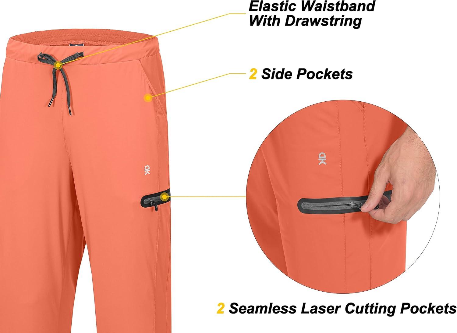 imageLittle Donkey Andy mens CapriB9 Orange Capri Pants