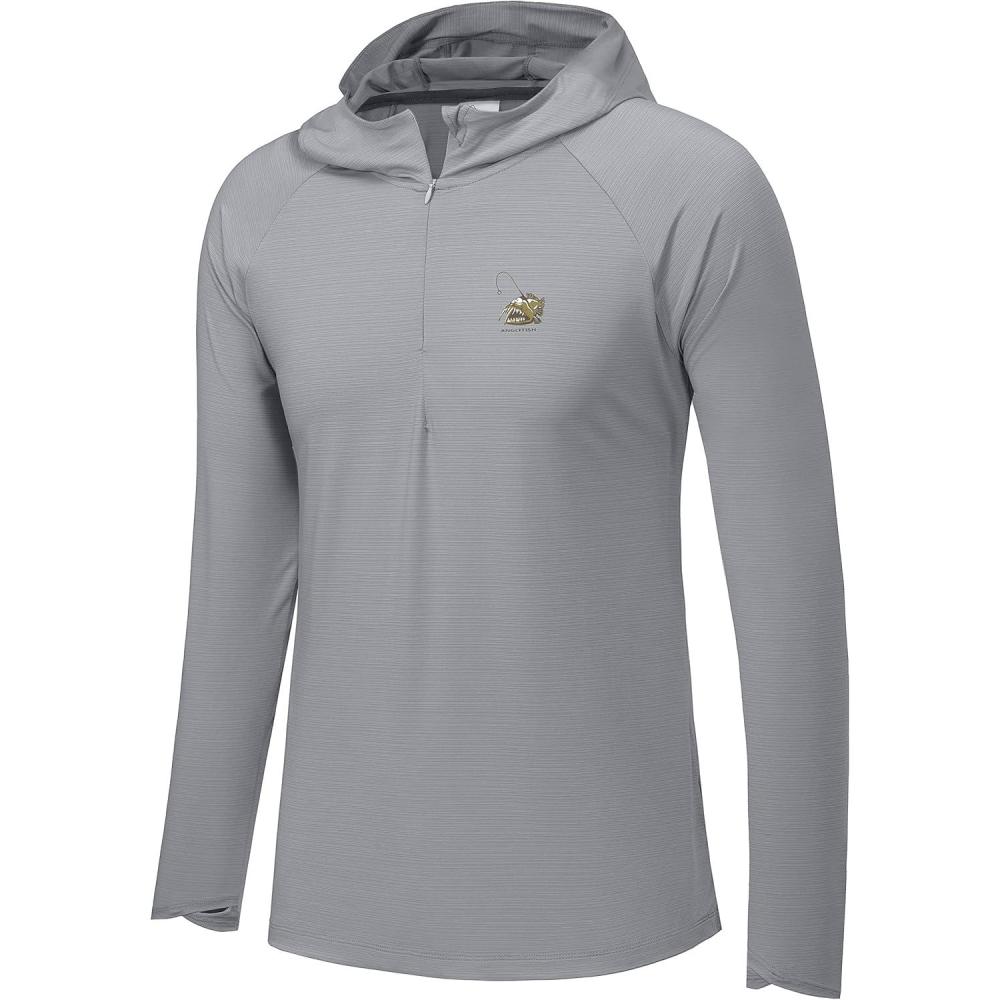 imageLittle Donkey Andy Mens 14 Zip UPF 50 Sun Protection Breathable Hooded Shirt Long Sleeve Lightweight Pullover