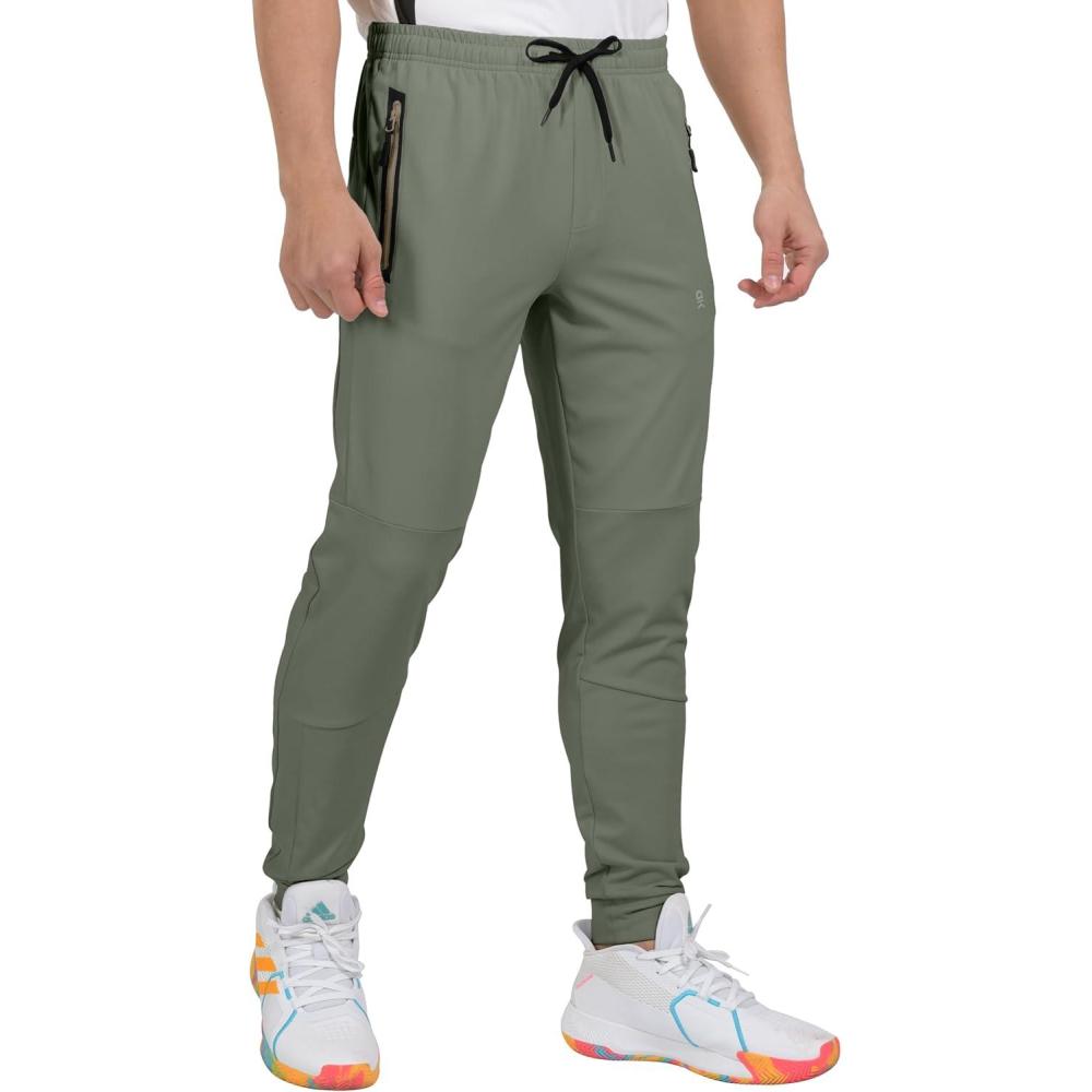 imageLittle Donkey Andy Mens Lightweight Tapered Joggers QuickDry Stretch Athletic Track Pants for Running Gym and Training6sage