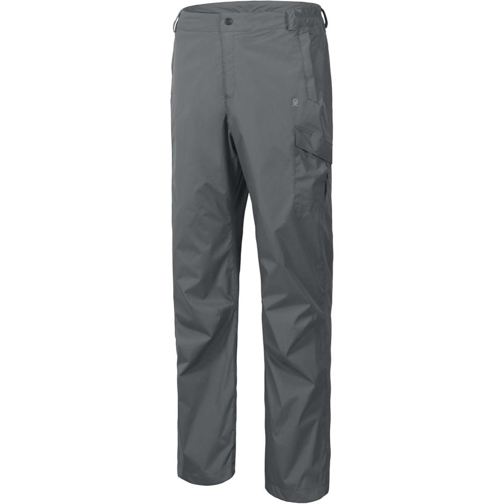 imageLittle Donkey Andy Mens Lightweight Waterproof Rain Pants Breathable Hiking Pant for Outdoor FishingA2 Gray