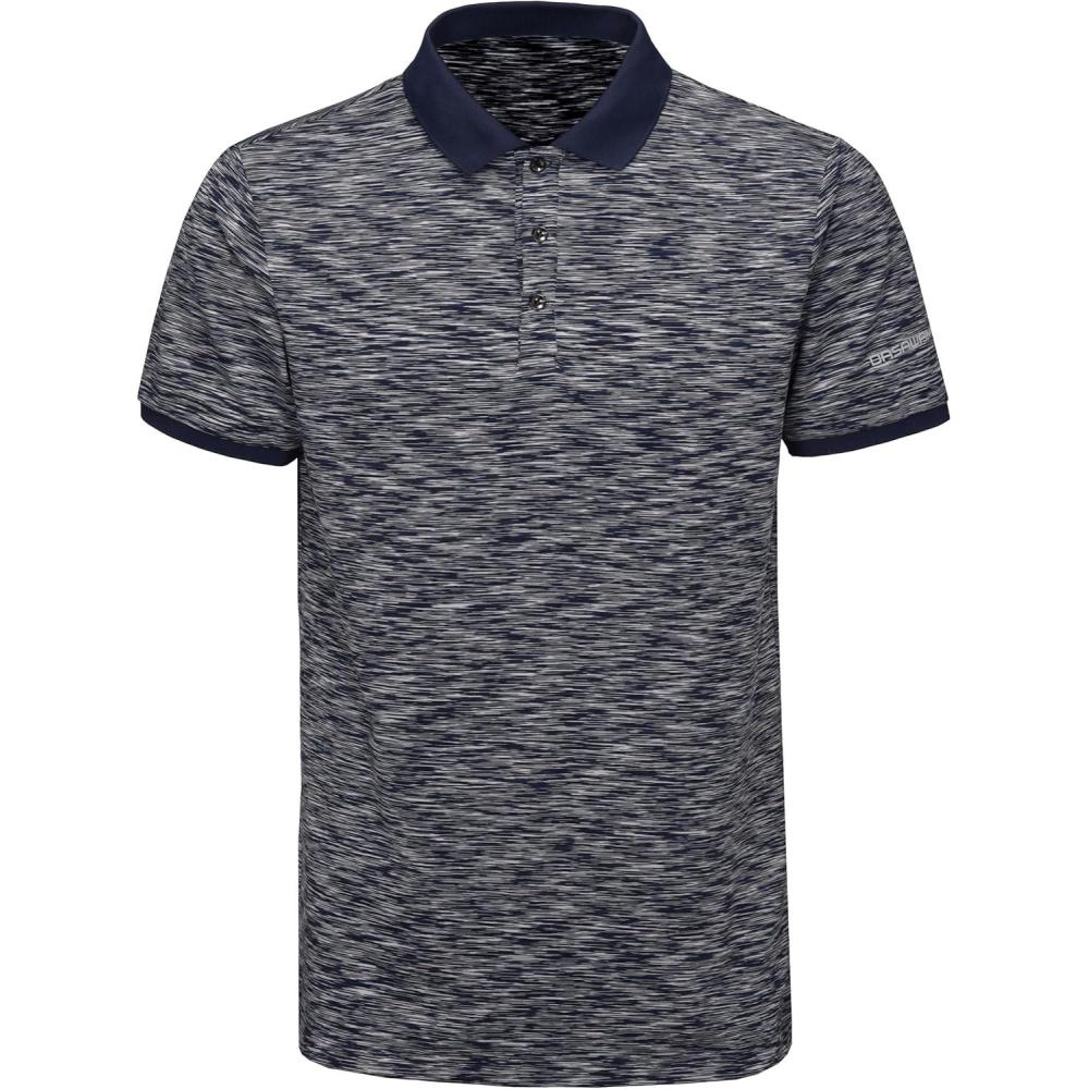 imageLittle Donkey Andy Mens Short Sleeve Polo Shirt Quick Dry Moisture Wicking Sun Protection Athletics Pullover Golf ShirtMidnight Blue