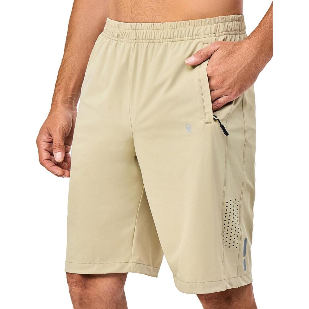 imageLittle Donkey Andy Mens Stretch Hiking Shorts Quick Dry Lightweight Athletic Shorts for Running HikingKhaki