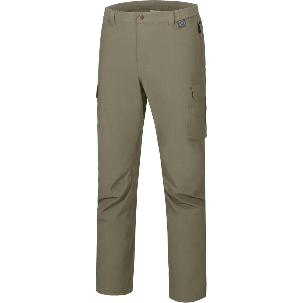 imageLittle Donkey Andy Mens Waterproof Rain Hiking Pants Lightweight Quick Dry Outdoor Mountain PantsSage