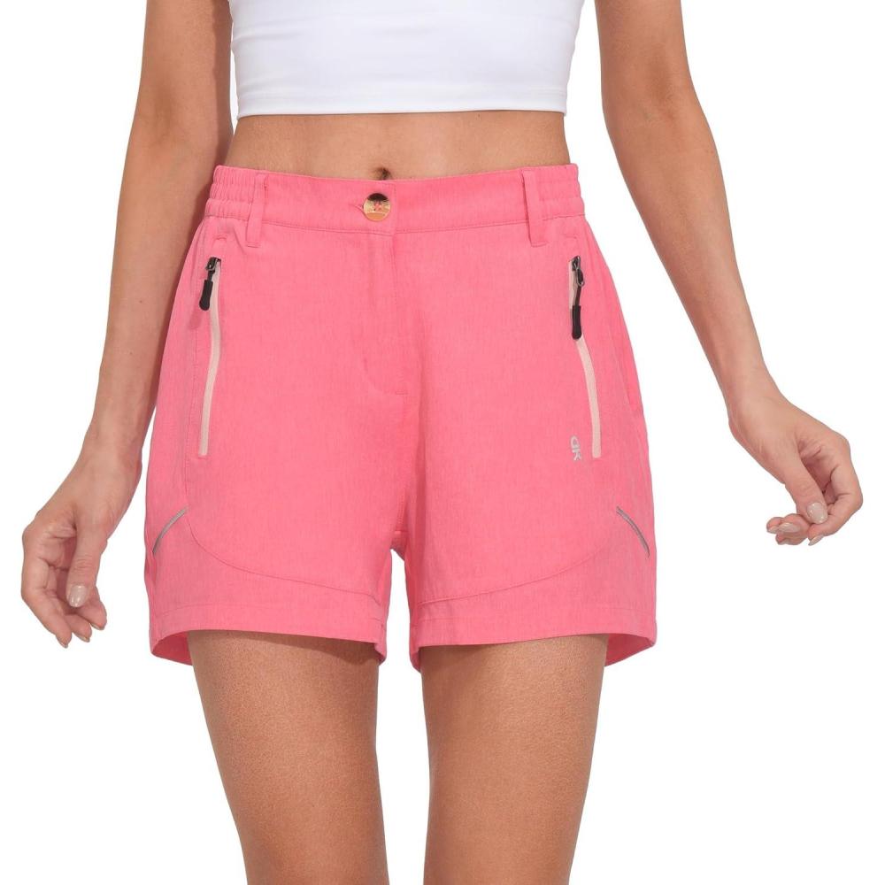imageLittle Donkey Andy Womens 35 Inches Lightweight Stretch Quick Dry Shorts for Running Hiking GolfPink Heather