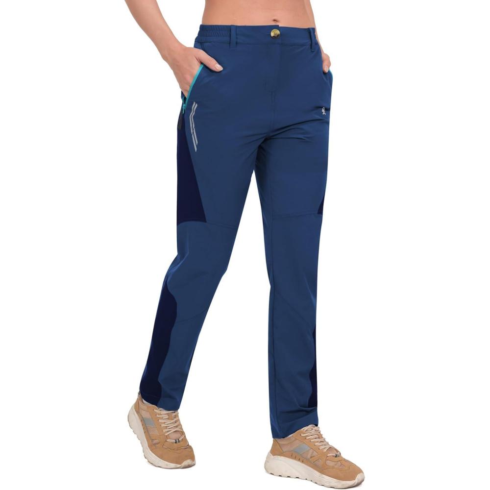 imageLittle Donkey Andy Womens Quick Dry Lightweight Hiking PantsNavy BlueDark Blue