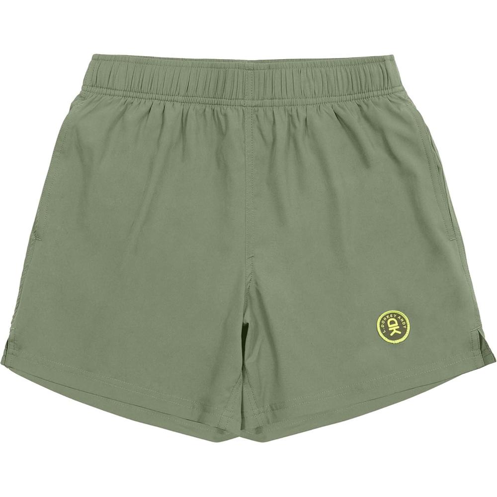 imageLittle Donkey Andy Womens QuickDry Running Shorts High Waist Stretch Workout Hiking Bicycle Athletic Shorts with LinerC5builtin Brief Sage