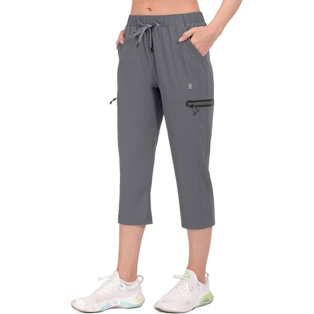 imageLittle Donkey Andy womens CapriB2 Gray Capri Pants
