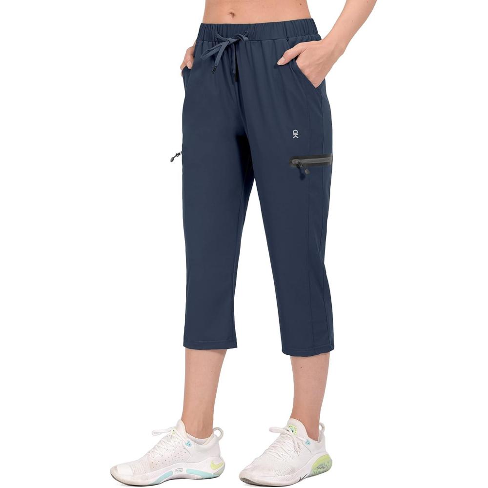 imageLittle Donkey Andy womens CapriB3 Navy Blue Capri Pants