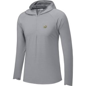 Little Donkey Andy Mens 1/4 Zip UPF 50+ Sun Protection Breathable Hooded Shirt Long Sleeve Lightweight Pullover