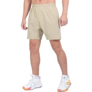 Little Donkey Andy Men’s Athletic Running Shorts Lightweight, Quick-Dry, Breathable Gym Shorts with Mesh Liner(3.khaki)