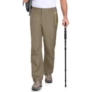 Little Donkey Andy Men’s Hiking Pants Lightweight Windproof Outdoor Rain Waterproof Fishing Golf Pants for Men(Burnt Olive)