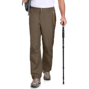 Little Donkey Andy Men’s Hiking Pants Lightweight Windproof Outdoor Rain Waterproof Fishing Golf Pants for Men(Coffee Liqueur)