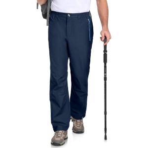 Little Donkey Andy Men’s Hiking Pants Lightweight Windproof Outdoor Rain Waterproof Fishing Golf Pants for Men(Pageant Blue)