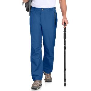 Little Donkey Andy Men’s Hiking Pants Lightweight Windproof Outdoor Rain Waterproof Fishing Golf Pants for Men(Vallarta Blue)
