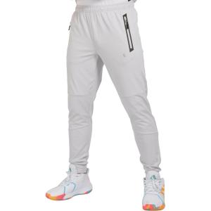 Little Donkey Andy Men’s Lightweight Tapered Joggers, Quick-Dry Stretch Athletic Track Pants for Running, Gym, and Training(3.grayish-white)
