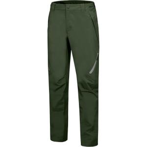 Little Donkey Andy Men’s Lightweight Waterproof Rain Pants Breathable Hiking Pant for Outdoor Fishing(B3. Deep Green)