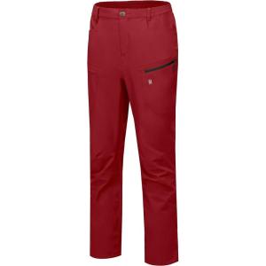 Little Donkey Andy Mens Rain Pants Waterproof Lightweight Breathable Rainproof Pants for Hiking Golf Fishing(Red)