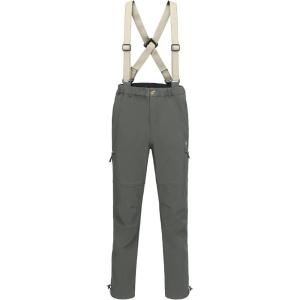 Little Donkey Andy Mens Ski Bibs Fleece Insulated Snow Pants Water-Resistant Snowboard Pant Winter with Detachable Suspenders(Rifle Green)