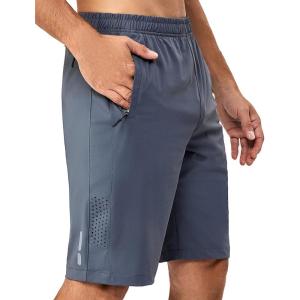 Little Donkey Andy Men’s Stretch Hiking Shorts Quick Dry Lightweight Athletic Shorts for Running Hiking(Grey)