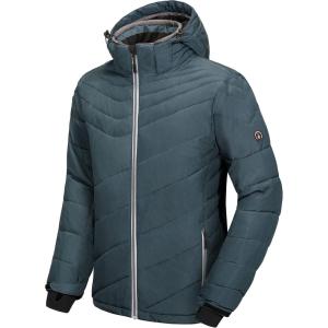 Little Donkey Andy Men’s Warm Windproof Ski Insulated Jacket Water Repellent Winter Snowboarding Snow Coat(Blue)