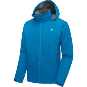 Little Donkey Andy Mens Windbreaker Shell Jacket Lightweight Hooded Waterproof Rain Jacket Raincoat for Outdoor Hiking Travel(Blue)