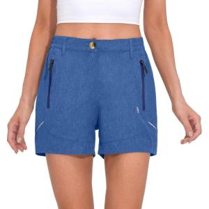 Little Donkey Andy Women’s 3.5 Inches Lightweight Stretch Quick Dry Shorts for Running Hiking Golf(Blue Heather)
