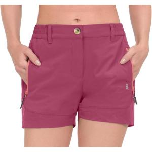 Little Donkey Andy Women’s 3.5 Inches Lightweight Stretch Quick Dry Shorts for Running Hiking Golf(Carmine)