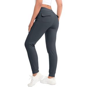 Little Donkey Andy Women’s High Waisted Ankle Pants Athletic Joggers for Yoga Workout Running(Gray)