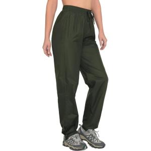 Little Donkey Andy Women’s Lightweight Packable Waterproof Rain Pants with Pockets for Hiking Travel Fishing(Army Green)