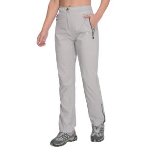 Little Donkey Andy Women’s Lightweight Quick Dry Hiking Pants Reinforced Knees UPF 50 for Mountain Climbing Camping(2a.gray)