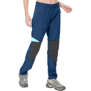 Little Donkey Andy Women’s Lightweight Quick Dry Hiking Pants Reinforced Knees UPF 50 for Mountain Climbing Camping(4.deep Blue)