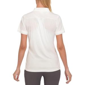 Little Donkey Andy Women’s Lightweight Sport Cool DRI UPF 50+ Polo Shirt, Moisture-Wicking Performance with 3-Buttons(Pure White)