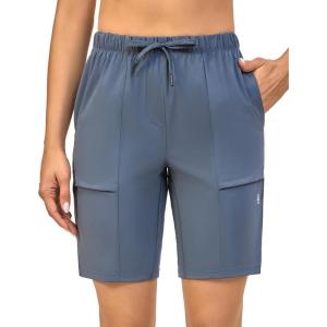 Little Donkey Andy Women’s Quick Dry Cool Running Shorts Stretch Lightweight Jogger Athletic Hiking Capri Pant(A-grey)