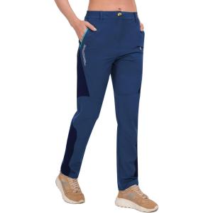 Little Donkey Andy Women’s Quick Dry Lightweight Hiking Pants(Navy Blue/Dark Blue)